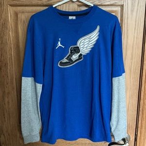 Air Jordan long sleeve shirt, youth large